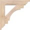 Ekena Millwork Merced Traditional Smooth Bracket w/ Offset Brace, Douglas Fir, 5 1/2"W x 22"D x 22"H BKT0604X22X22MRC01SDF - alternate 2